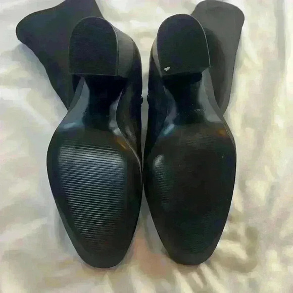 Kendall and Kylie Hailey Satin Black Mid-Calf Boots Size 9 Women's - Picture 6 of 11